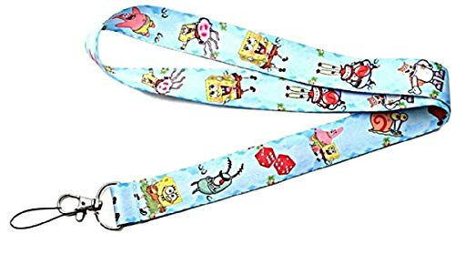 Spongebob Characters Themed ID Holder Lanyard Keychain Spongebob Characters Themed ID Holder Lanyard Keychain