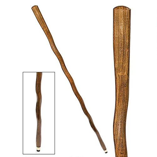 Design Toscano Bend in the Road Solid Hardwood Walking Stick Rolling Road