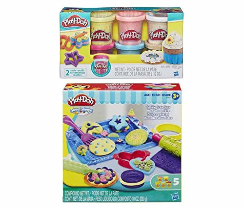 Play-Doh Sweet Shoppe Cookie Creations Play Set + Play-Doh Confetti Compound Bundle Play-Doh Sweet Shoppe Cookie Creations Play Set + Play-Doh Confetti Compound Bundle