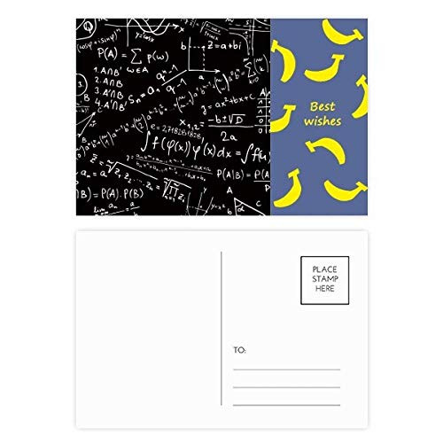 Seeking Limits Formulas Science Calculus Figure Banana Postcard Set Thanks Card Mailing Side 20pcs