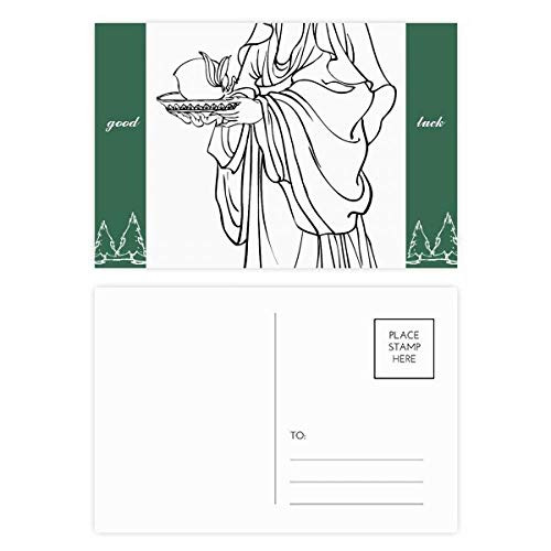 China Chinese Buddhism Character Figure Good Luck Postcard Set Card Mailing Side 20pcs