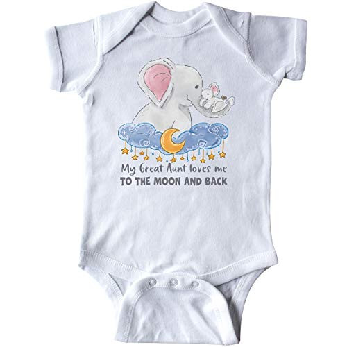 inktastic My Great Aunt Loves Me to The Moon Infant Creeper 6 Months White 3b114