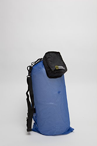 National Geographic Snorkeler Clam Shell Drawstring 2 Pocket -Blue, MD-