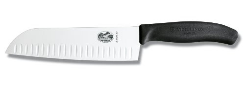 Victorinox 7 Inch Swiss Classic Santoku Knife with Granton Blade