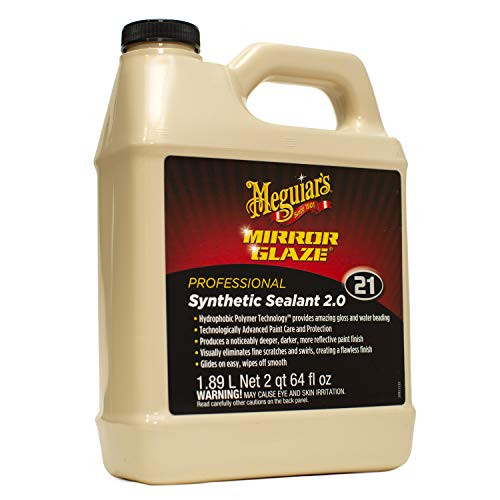 Meguiar's M2164 Mirror Glaze Synthetic Sealant 2.0, 64 Fluid Ounces, 1 Pack Meguiar's M2164 Mirror Glaze Synthetic Sealant 2.0, 64 Fluid Ounces, 1 Pack