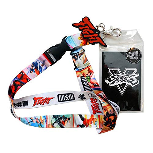 Street Fighter ID Badge Holder Breakaway Lanyard Keychain