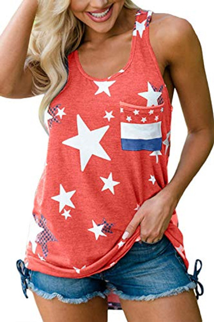 Knemksplanet 4th of July Tank Tops for Women Sleeveless American Flag Shirts Casual Stars Stripes Patriotic July 4th T Shirts Knemksplanet 4th of July Tank Tops for Women Sleeveless American Flag Shirts Casual Stars Stripes Patriotic July 4th T Shirts
