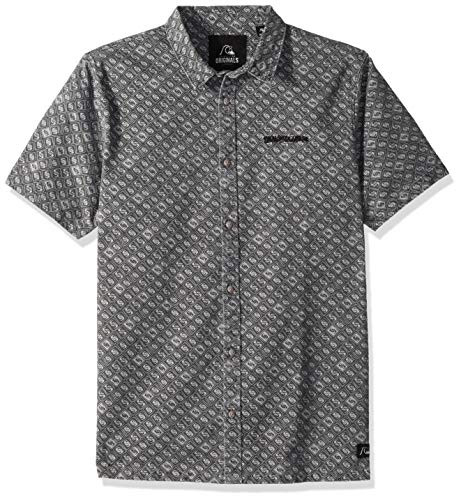 Quiksilver Men's Walls OG Woven, Tarmac Checker starless, L