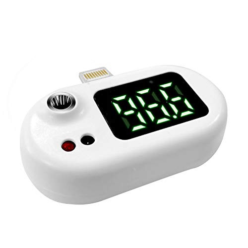 Mobile Phone USB Smart Infrared Thermometer Non-Contact Portable Temperature Measurement Meter ? / ? iOS Interface Digital Thermometers Creative Parts for Kids,Adults