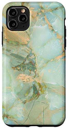 iPhone 11 Pro Max Sage Green Yellow Abstract Print phone Case