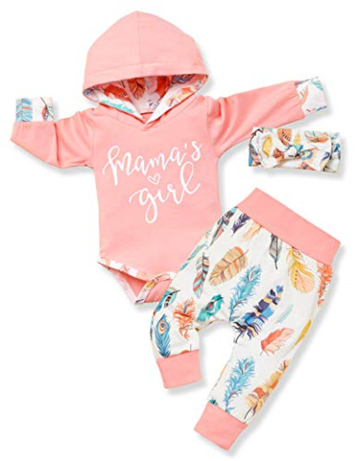 Baby Girl Clothes Outfits Infant Hoodie Romper Pants Cute Toddler Baby Girl Clothes 3PC Set 3 6 Months
 Baby Girl Clothes Outfits Infant Hoodie Romper Pants Cute Toddler Baby Girl Clothes 3PC Set 3 6 Months