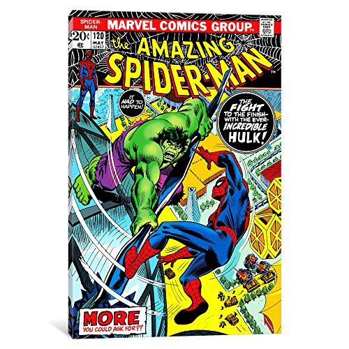 iCanvasART MRV54 Marvel Comic Book Spider-Man Issue Cover No.120 by Marvel Comics Canvas Print, 12 by 8-Inch, 0.75-Inch Deep