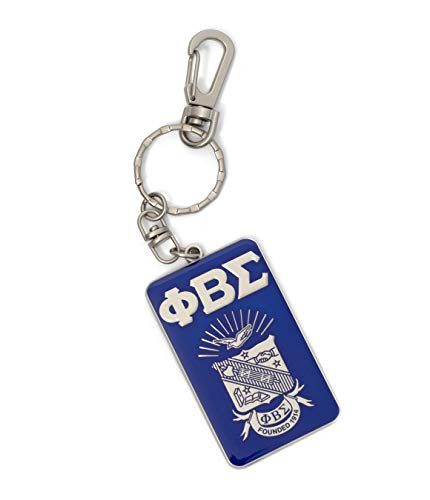 Bad Bananas Phi Beta Sigma Fraternity Paraphernalia Gifts - Officially Licensed - Keychain - Classic Letters and Shield