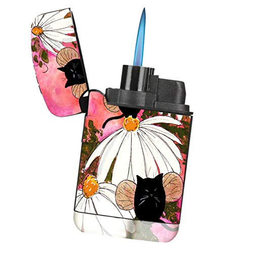 Sunshine Cases Chinese Shar Pei The Kiss Art by Denise Every Matte Black Rubber Grip Flameless Turbo Pocket Lighter