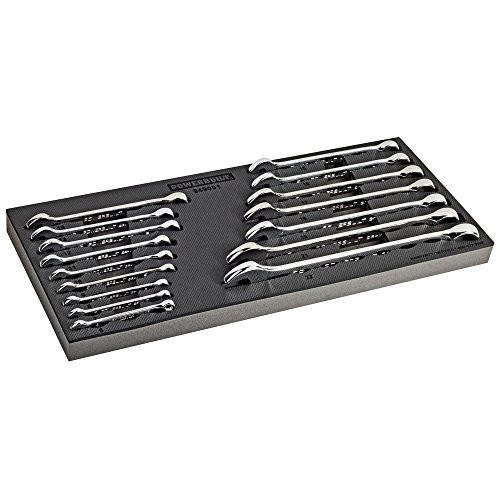 Powerbuilt 949001 16Pc Metric Combination Wrench Set