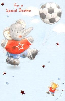 Special brother, -Elliot  and  Buttons- Birthday Greetings Card