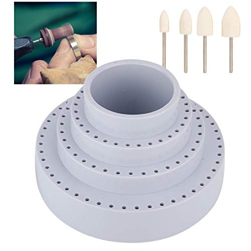July Summer Gifts Round Drill Bit Storage Case, Rotating Round Shape Drill Bit Storage Case Grinding Tool Tip Stand Organizer