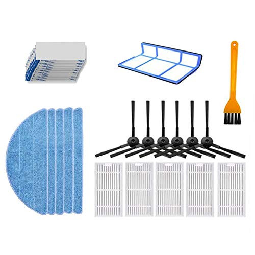 AKAT Main Side Brush HEPA Filter Mop Cloth for V5S Pro V3 V5 V5S V3S V50 Robot Vacuum Cleaner Replacement