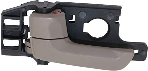Evan-Fischer Interior Door Handle compatible with Sportage 05-10 Front or Rear LH Inside Beige Plastic Left Side