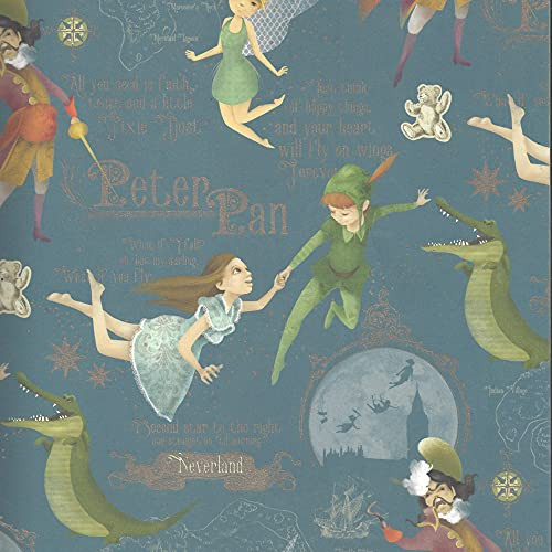 Peter Pan Italian Wrapping Paper, Folded