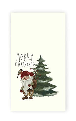 Vintage Christmas Gnome Kitchen/Bath Hand Towel, Tea Towel,Holiday Kitchen Decor, Hostess Gift