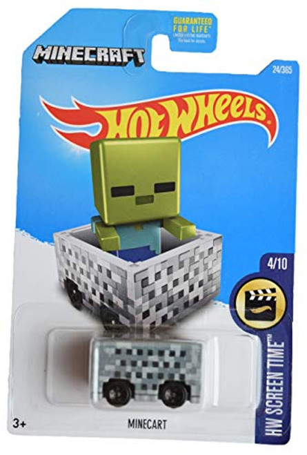 Mattel Hot Wheels Minecart 24/365, Screen Time 4/10