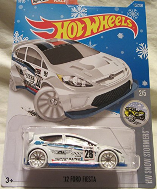 Hot Wheels 2016 HW Snow Stormers '12 Ford Fiesta 157/250 Snowflake Exclusive