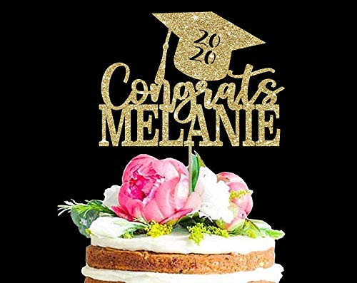 PotteLove Custom Cake Topper Graduation Cake Topper Personalized Cake Topper Grad Topper Graduation Banner Graduation Sign Grad Decor Class of 2020