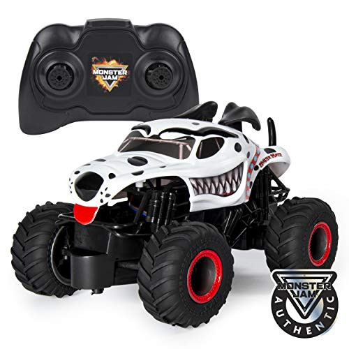 Monster Jam Official Monster Mutt Dalmatian Remote Control Monster Truck, 1:24 Scale, 2.4 GHz, for Ages 4 and Up