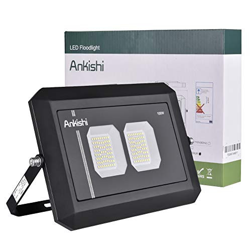 LED Flood Light Outdoor 100W, 10000lumen Super Bright White 6000K, IP66 Waterproof Super Bright Security Lights, Outdoor Floodlight for Yard, Garden, Playground, Basketball Court LED Flood Light Outdoor 100W, 10000lumen Super Bright White 6000K, IP66 Waterproof Super Bright Security Lights, Outdoor Floodlight for Yard, Garden, Playground, Basketball Court