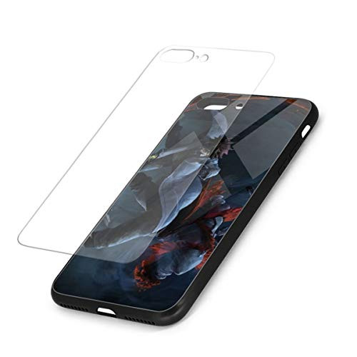 Tatsumi Akame Ga Kill iPhone 7P/8P Plus Phone Case Ultra-Thin Tempered Glass Anime Figures Painted Back Cover