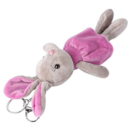 Plush Animal Doll Keychain Easter Furry Bunny Keyring Stuffed Pendant Ornaments