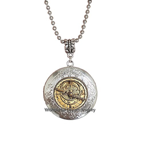 Waozshangu Falls Mysteries BILL Locket Necklace,best friends Locket pendant,WHEEL Locket Necklace,wedding jewelry glass jewelry jewlry?PU107 -Brass- Waozshangu Falls Mysteries BILL Locket Necklace,best friends Locket pendant,WHEEL Locket Necklace,wedding jewelry glass jewelry jewlry?PU107 -Brass-