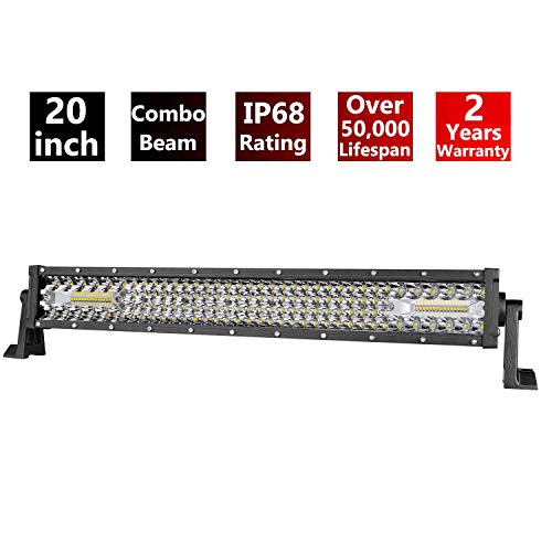 LED Light Bar, Moso LED 20'' Quad Row Spot Flood Combo Light Bar CREE LED Driving Light Fog Light Off Road Lighting Work Light Bar for Truck Jeep ATV UTV SUV Marine Boat, 2 Years Warranty LED Light Bar, Moso LED 20'' Quad Row Spot Flood Combo Light Bar CREE LED Driving Light Fog Light Off Road Lighting Work Light Bar for Truck Jeep ATV UTV SUV Marine Boat, 2 Years Warranty