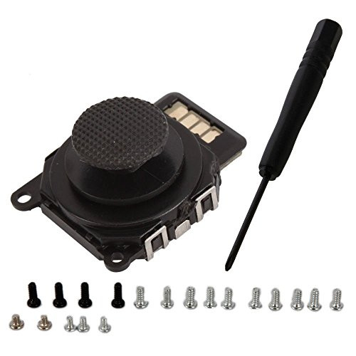 Analog 3D Button Joystick Stick Rocker with Cap for Sony PSP 2000 2001  plus 19 Screws  plus Tool