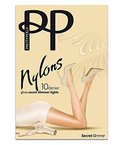 Pretty Polly Nylons Gloss Secret Slimmer Pantyhose, S/M, Nude