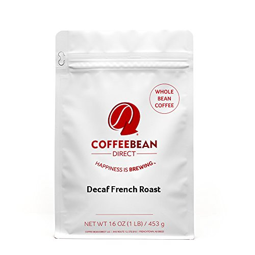 Decaf French Roast, Whole Bean Coffee, 16 Ounce Bags (Pack of 3)
