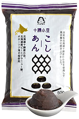 Red Bean Paste, Adzuki Beans, Japanese Mochi Rice Cake Anko, Strained KOSHIAN -VEGAN  and  GLUTEN-FREE 17.6OZ-500g-?CHAGANJU?