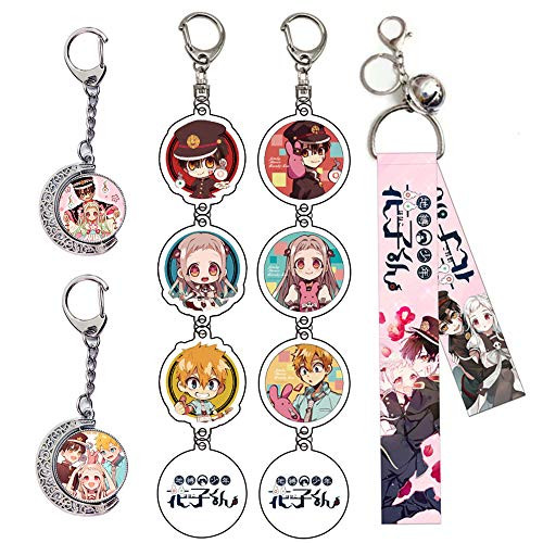 5Pcs Anime Toilet-bound Hanako-Kun Acrylic Keychain Toilet Bound Jibaku Shounen Hanako Kun Pendant Keyring