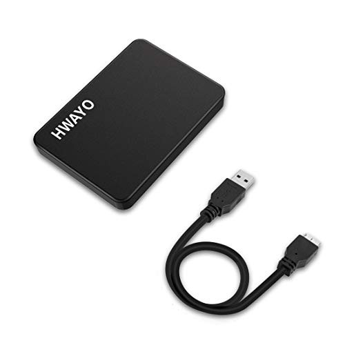 HWAYO 500GB Portable External Hard Drive Ultra Slim 2.5'' USB 3.0 HDD Storage for PC, Desktop, Laptop, MacBook, Chromebook, Xbox One