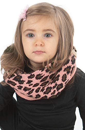 Scarf Kids Girls Infinity Wrap - Indi Pink Leopard