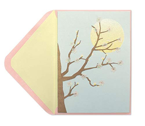 Papyrus Cherry Blossom Blank Card