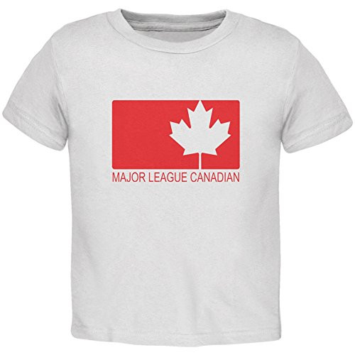 Old Glory Major League Canadian White Toddler T-Shirt - 2T