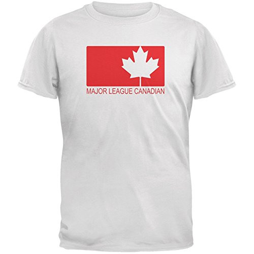 Old Glory Major League Canadian White Youth T-Shirt - Youth Medium