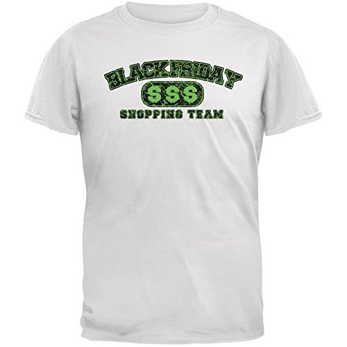Old Glory Shopping Team White Adult T-Shirt - X-Large