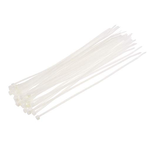 uxcell Cable Zip Ties 400mmx4.8mm Self-Locking Nylon Tie Wraps White 40pcs