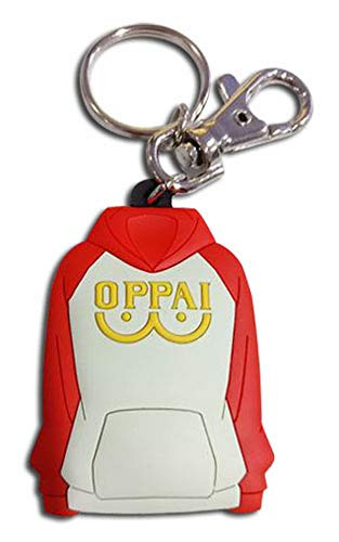 Great Eastern Entertainment One Punch Man - Oppai Jacket PVC Keychain, Multicolor GE37255