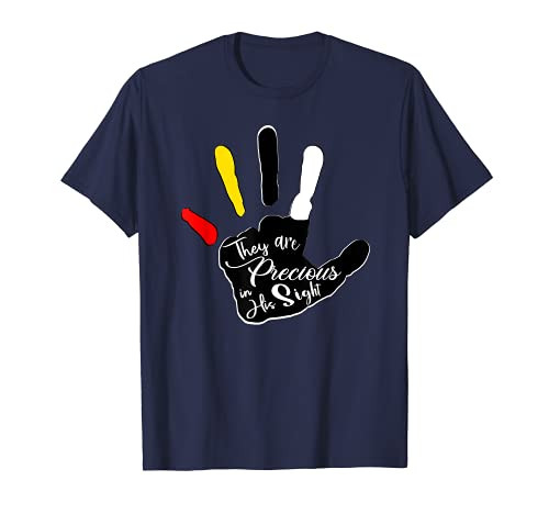 Red Yellow Black and White They are Precious in His Sight T-Shirt