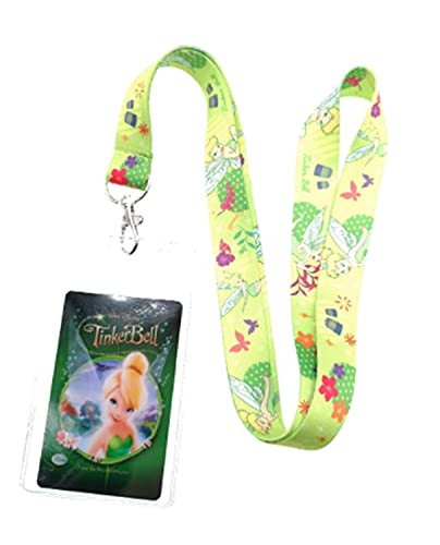 Peter Pan Tinkerbell Character Themed Lanyard w/ ID Holder Keychain