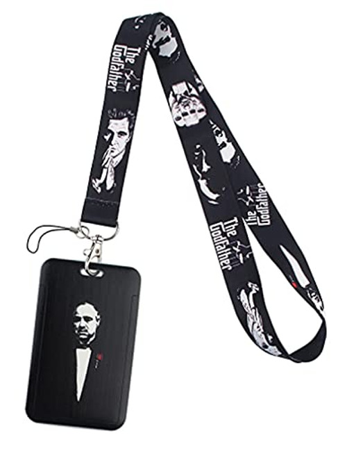 The Godfather Movie Character Themed Lanyard w/ ID Holder Keychain The Godfather Movie Character Themed Lanyard w/ ID Holder Keychain